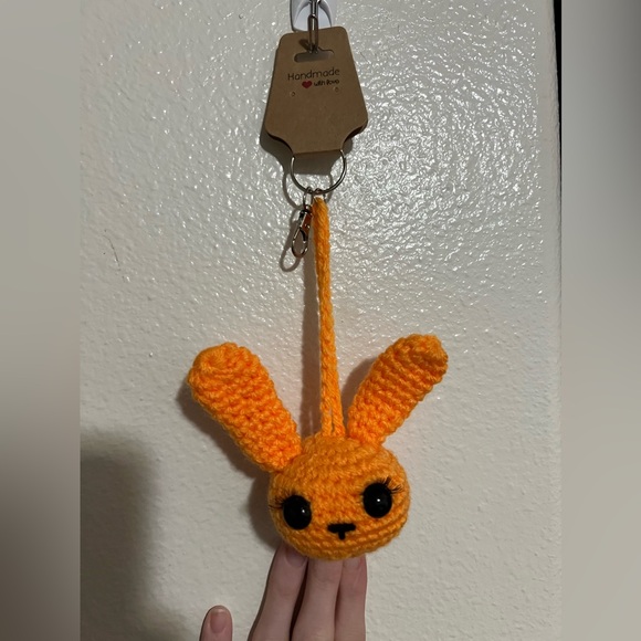 Hand Crafted Accessories - Crocheted Bunny Keychain/Bag Charm 🐰